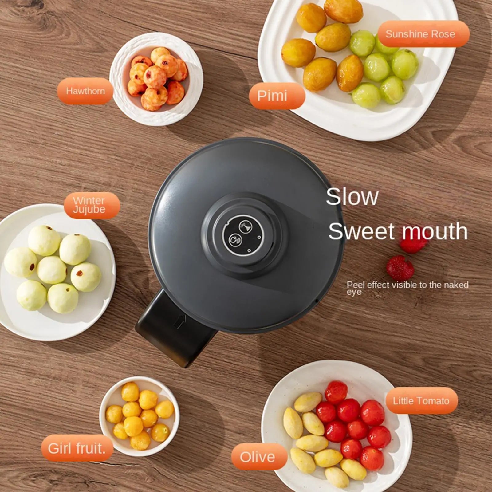 Automatic Fruit Peeler Quick Electric garlic and cherry tomato peeler  50W Small Automatic Tomato Cherry Skin Remover Aid