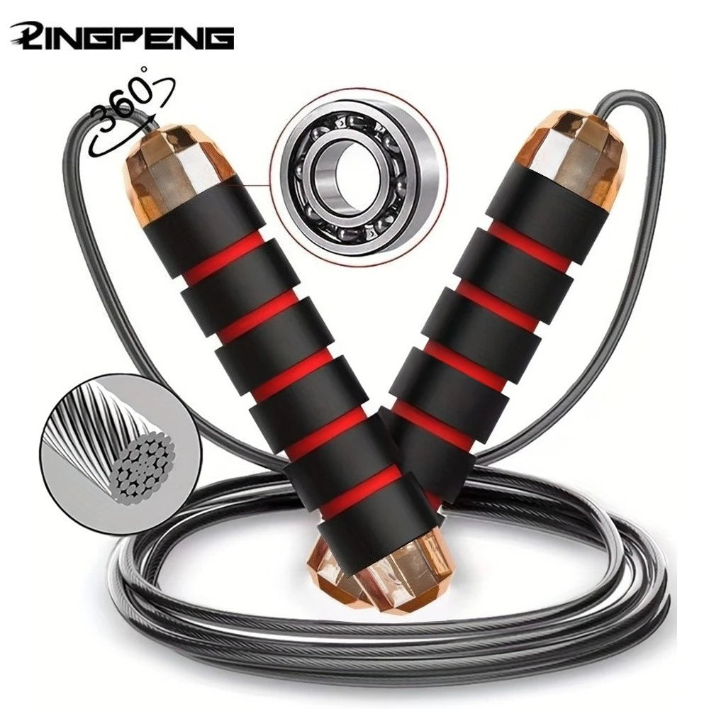 New Steel Wire Skipping Rope Detachable Assembly Fitness Exercise Adjustable Sponge Handle Skipping Rope
