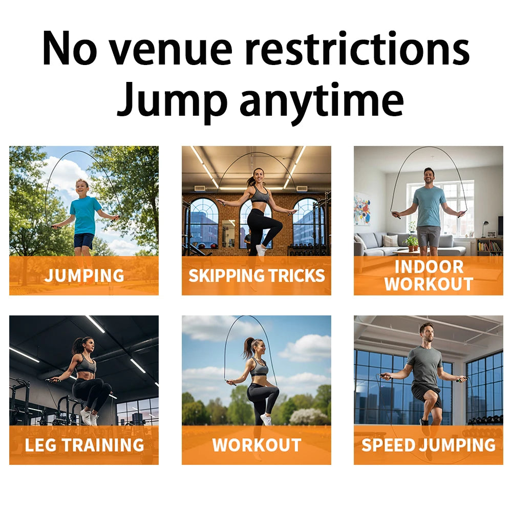 Gym Speed  professional Jump rope Exercise fitness gym workout equipment sport bodybuilding man single speed