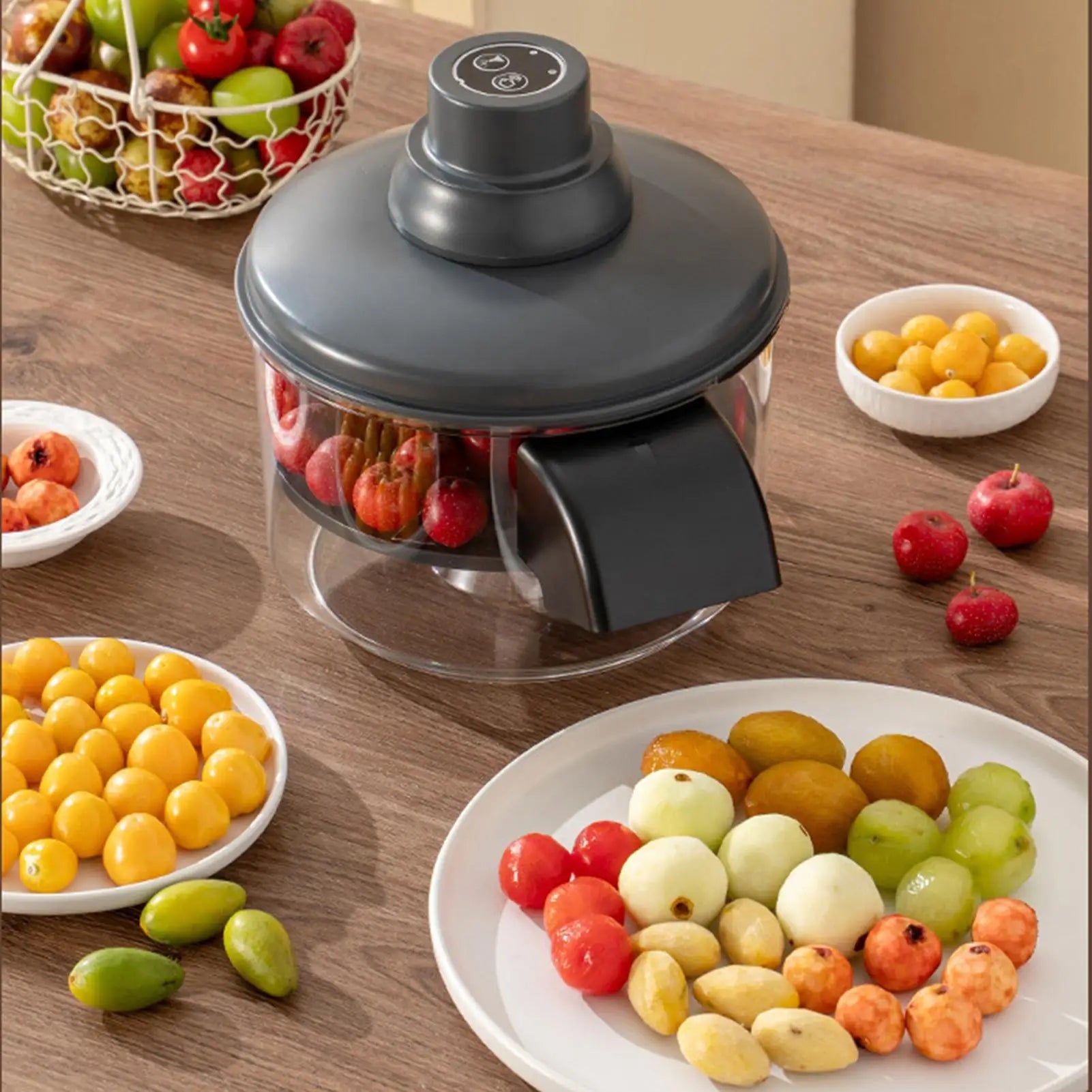 Automatic Fruit Peeler Quick Electric garlic and cherry tomato peeler  50W Small Automatic Tomato Cherry Skin Remover Aid